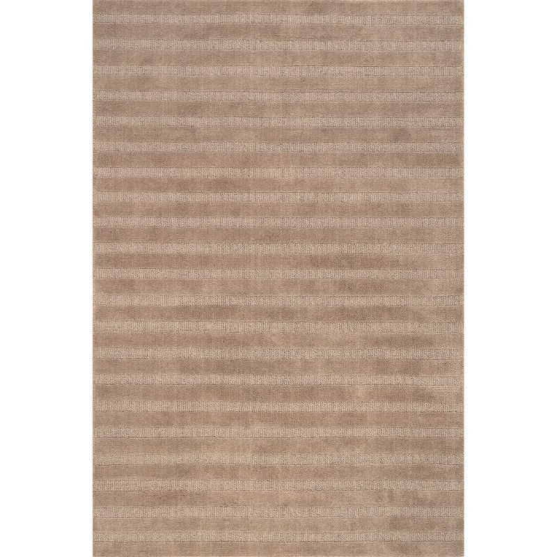 Nuloom Vestry Striped Wool Area Rug, 6' x 9', Brown