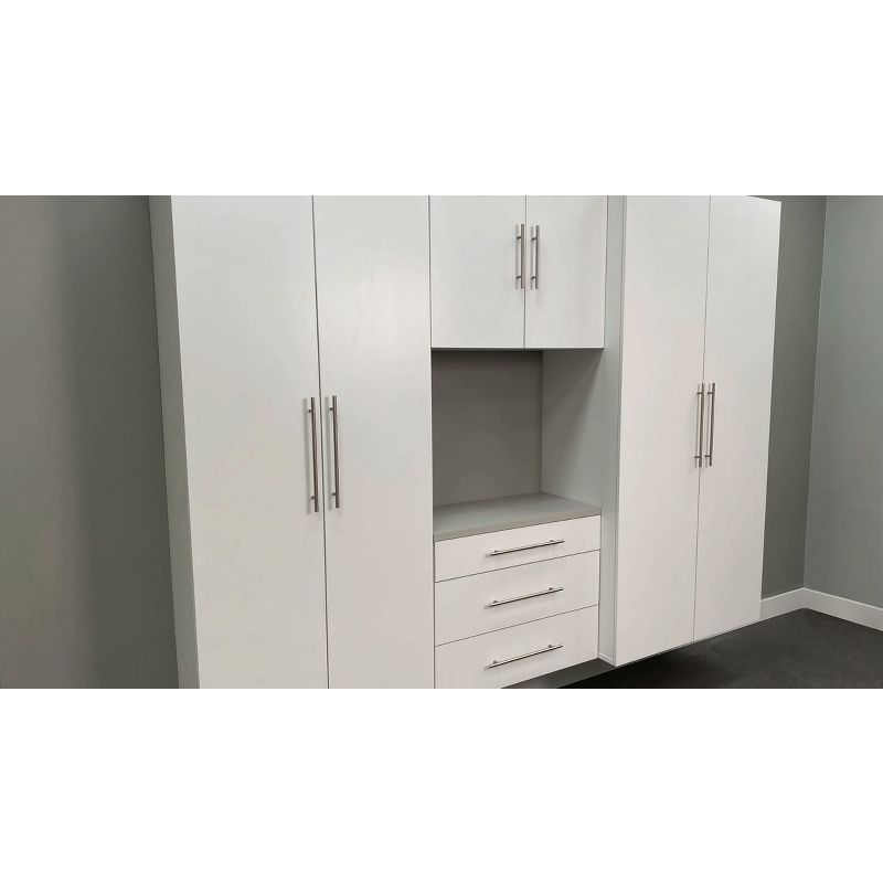 6pc 120" Hangups Storage Cabinet Set Black - Prepac: Wall Mounted, Workshop Organization, Secure Mounting