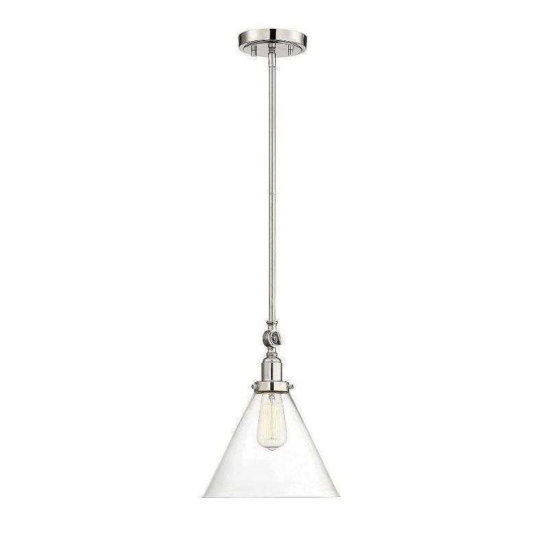 Savoy House Drake 1 - Light Pendant in  Polished Nickel