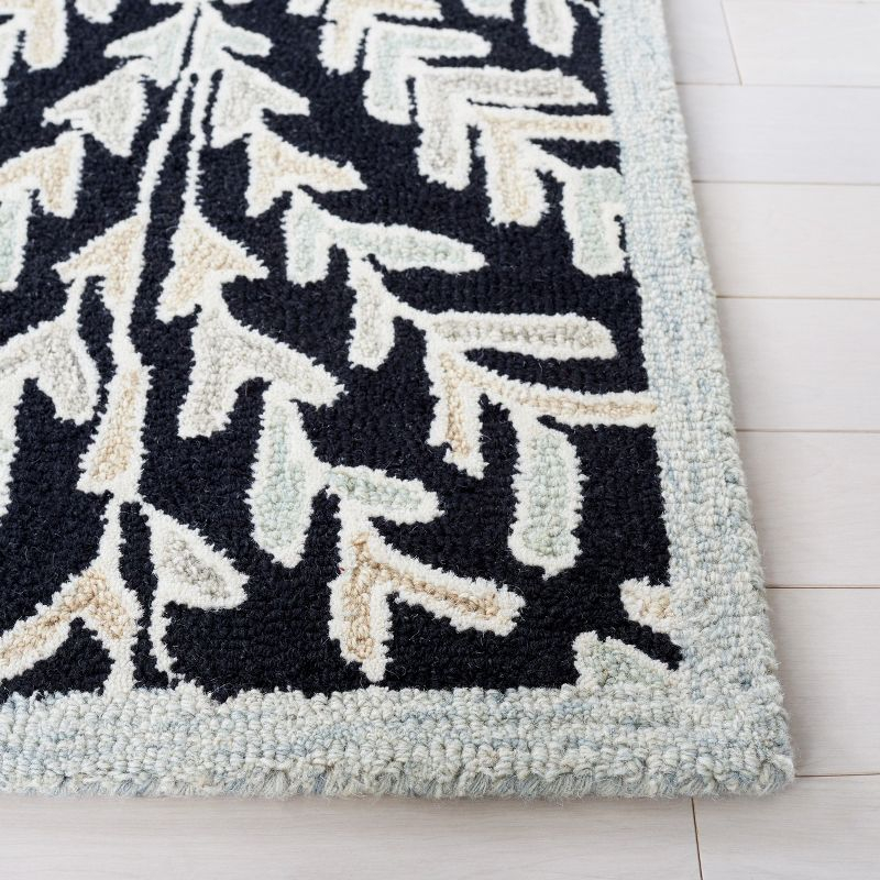 Capri CPR208 Tufted Indoor Area Rug - Black/Ivory - 6'x9' - Safavieh