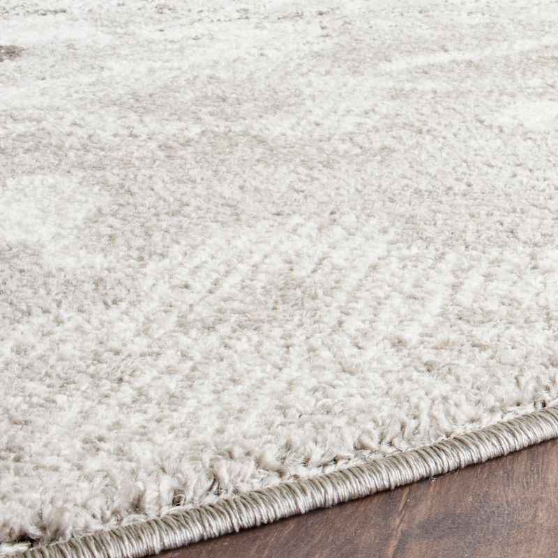 Adirondack ADR114 Machine Made Indoor Area Rug - Silver/Ivory - 10' Round - Safavieh