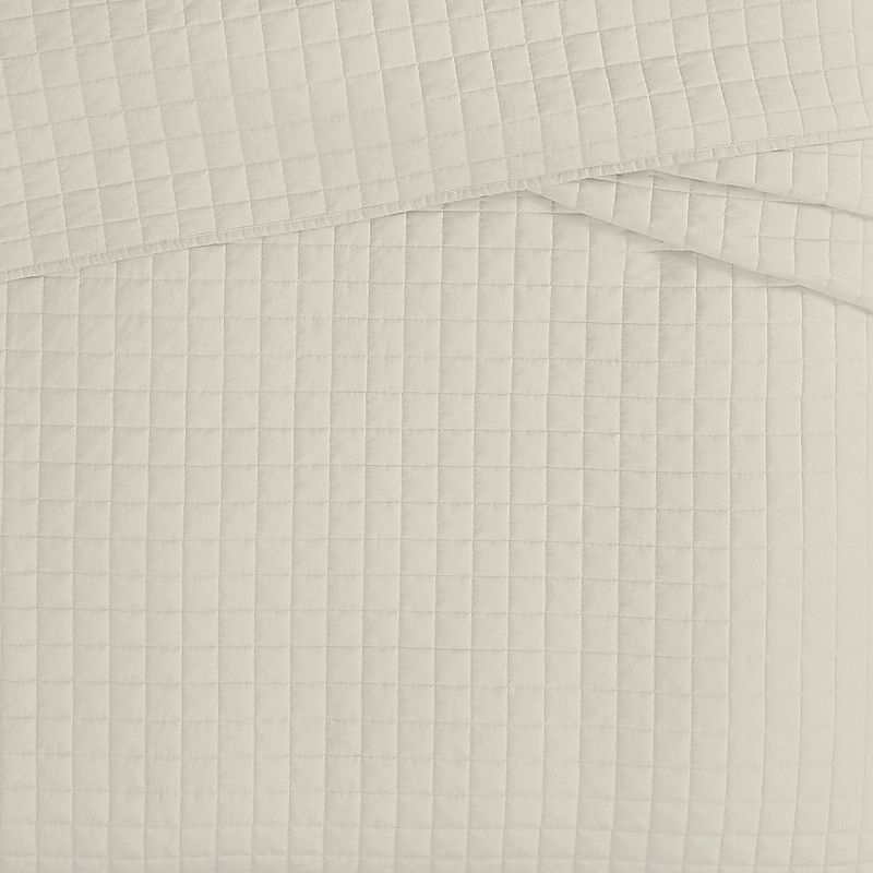 Brooklyn Loom 3pc Full/Queen Flax Linen Quilt Set Natural