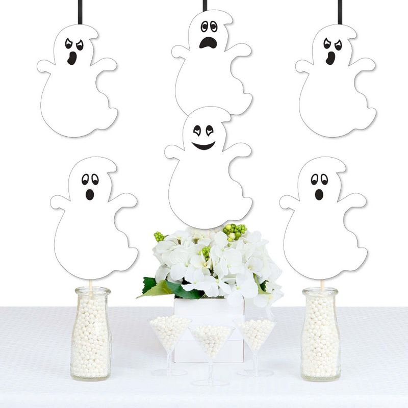 Big Dot of Happiness Spooky Ghost - Ghost Decorations DIY Halloween Party Essentials - Set of 20