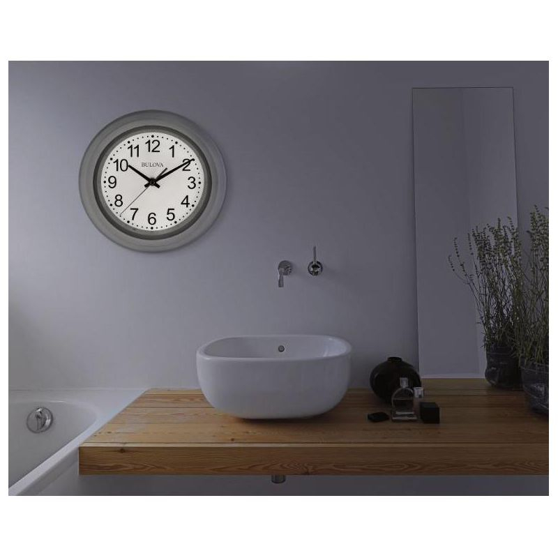 Bulova Clocks Night Vision 10" Diameter Quartz Clock