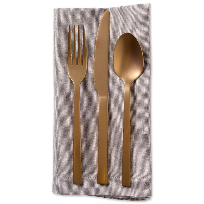 Design Imports  Chambray Napkin Set 6 Piece, Stone, 20X20"