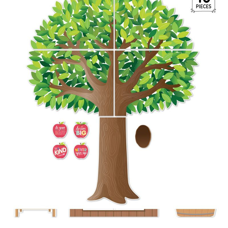 Creative Teaching Press® Apple Time Jumbo Tree Bulletin Board Set, 10 Pieces