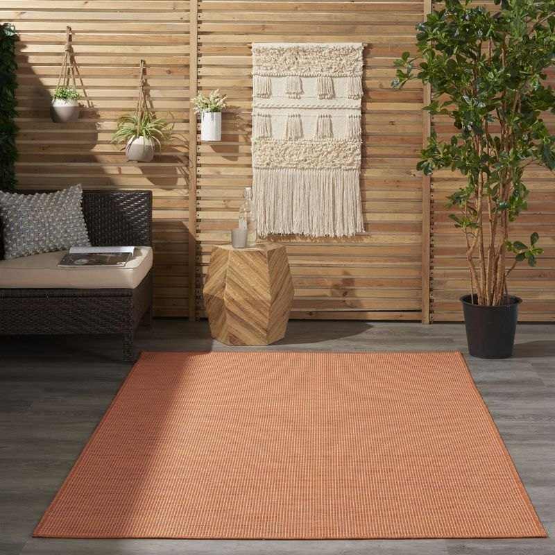 Nourison Positano POS01 Indoor/outdoor Area Rug - Terracotta 4' x 6'