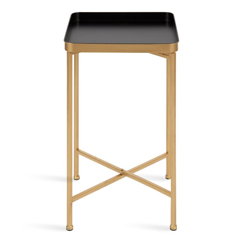 Kate and Laurel Celia Metal Tray Accent Table