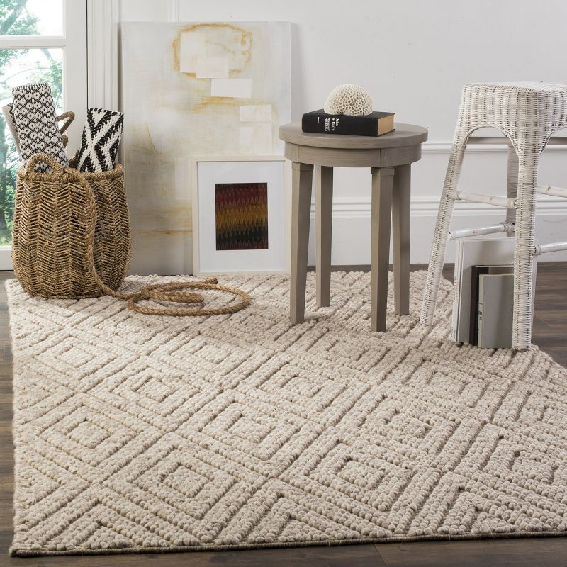 Natura NAT623 Hand Woven Indoor Area Rug - Beige - 4'x6' - Safavieh.