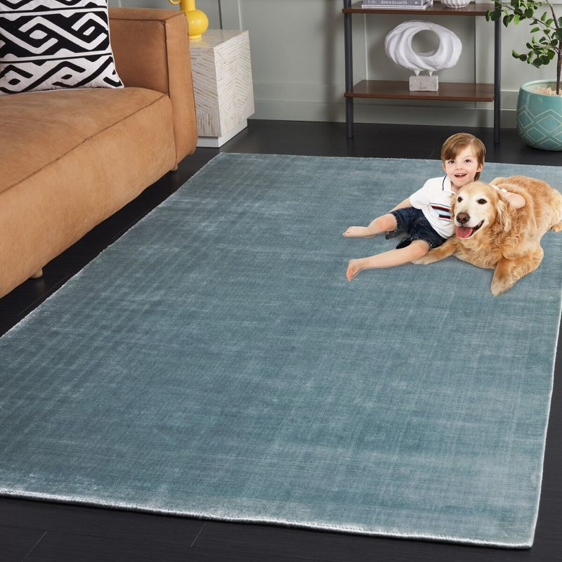 Mirage MIR344 Hand Loomed Indoor Area Rug - Villa Blue - 4'x6' - Safavieh