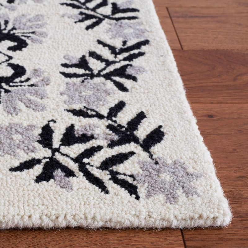 Empire EM826 Hand Tufted Area Rug - Ivory/Black - 3'x5' - Safavieh.