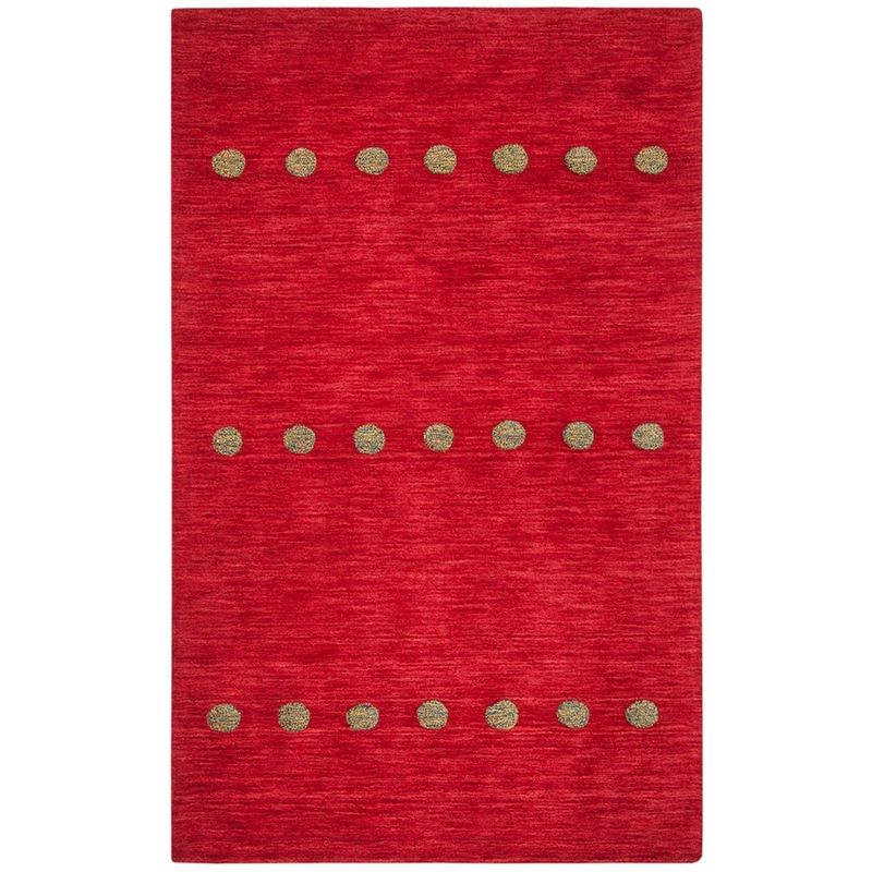 Himalaya HIM590 Handmade Area Rug - 5'x8' - Red - Safavieh
