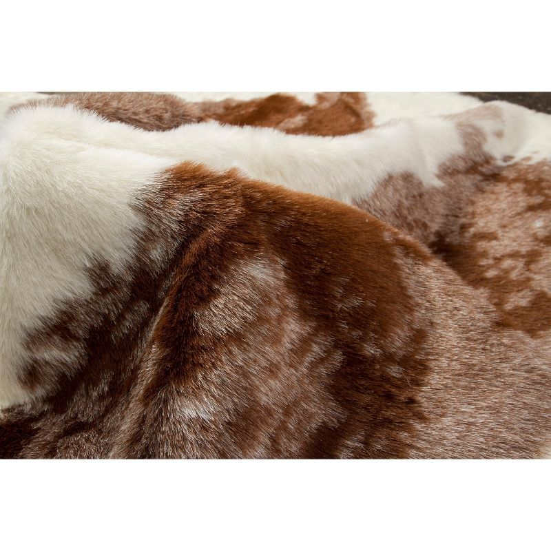 Luxe Classic Faux Hide Rug | Sugarland black & white | 4.25'x'5