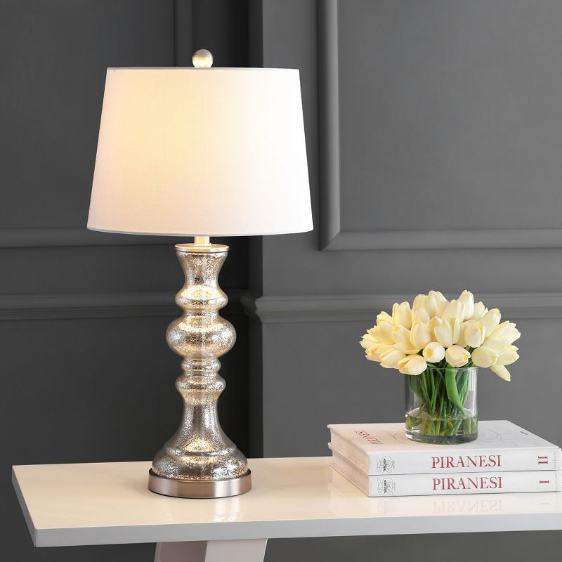 Jaiden Table Lamp - Silver/Ivory - Safavieh.