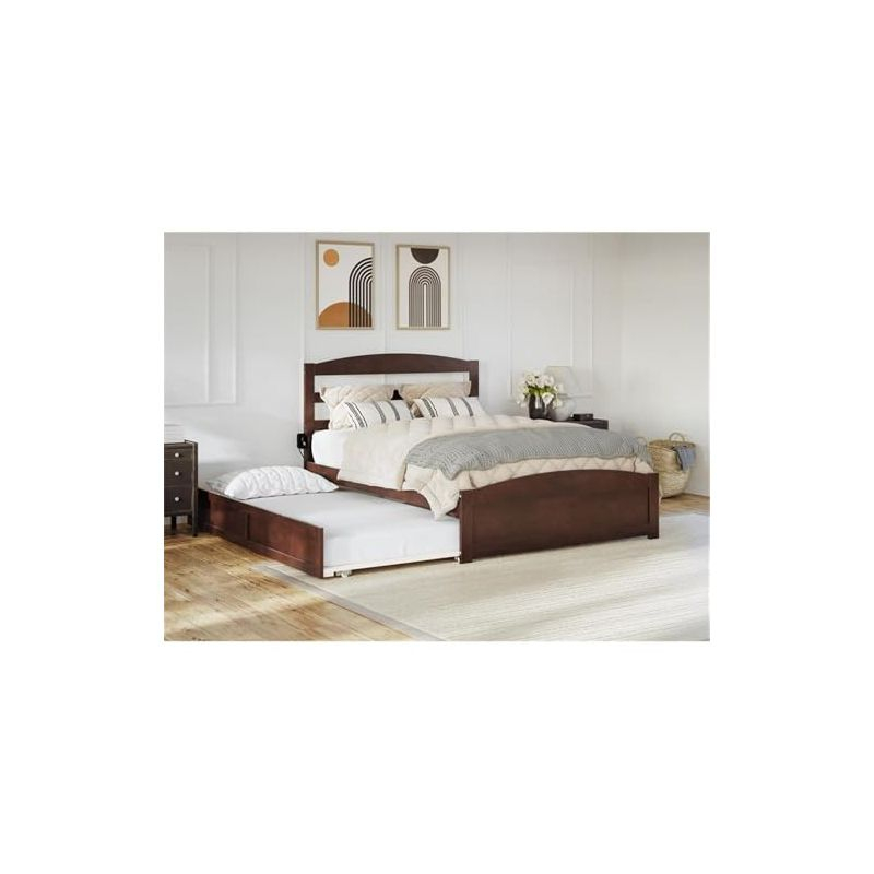 AFI Furnishings Warren Platform Bed F with Footboard & T Trundle AW