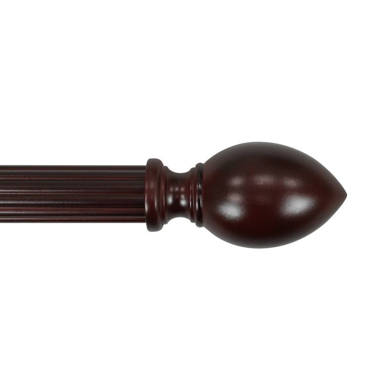 2PC 1-3/8"  Lumi Home Furnishings Mahogany