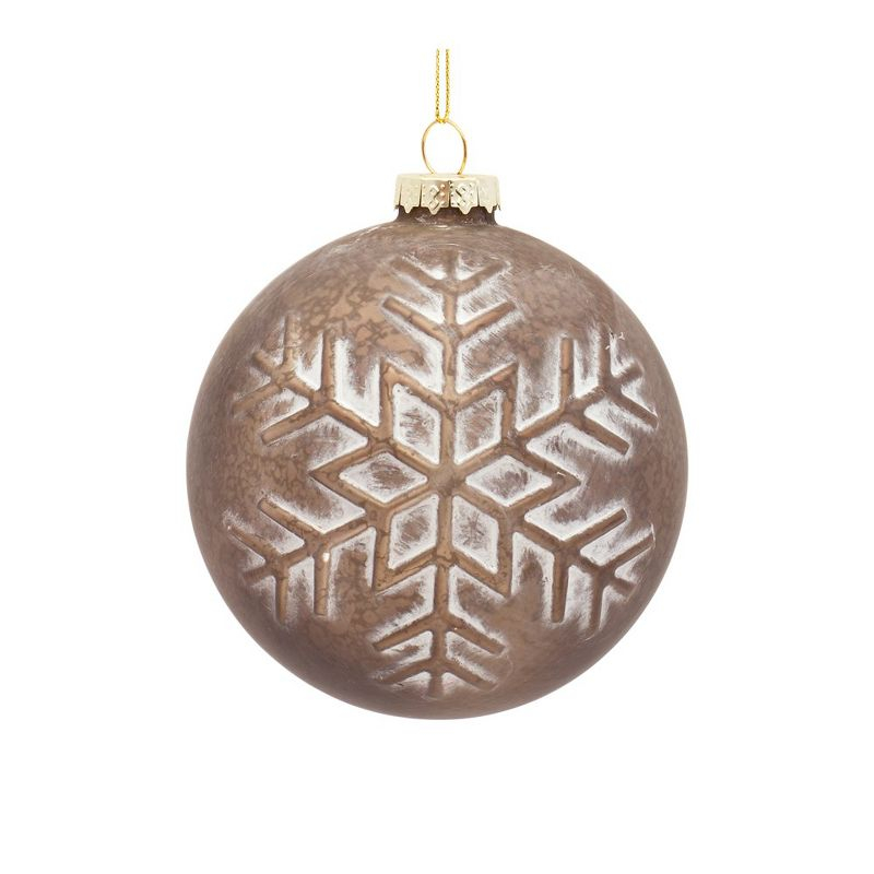 Melrose Bronze Glass Ball Ornament (Set of 4)