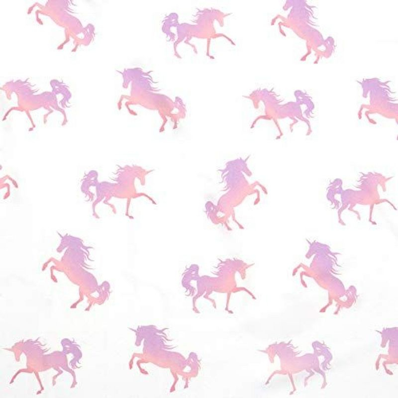 Tadpoles 4-Piece Shaded Unicorn Sheet Set | 1 Full Flat Sheet, 1 Full Fitted Sheet & 2 Queen Pillowcases