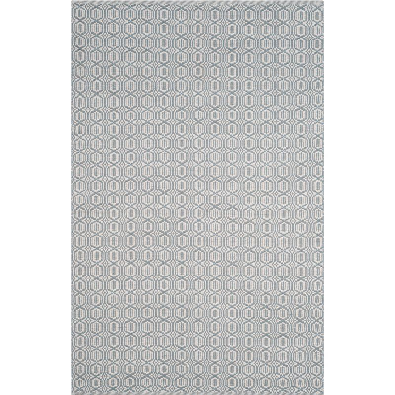 Montauk MTK333 Hand Woven Area Rug - Ivory/Blue - 6'x9' - Safavieh.