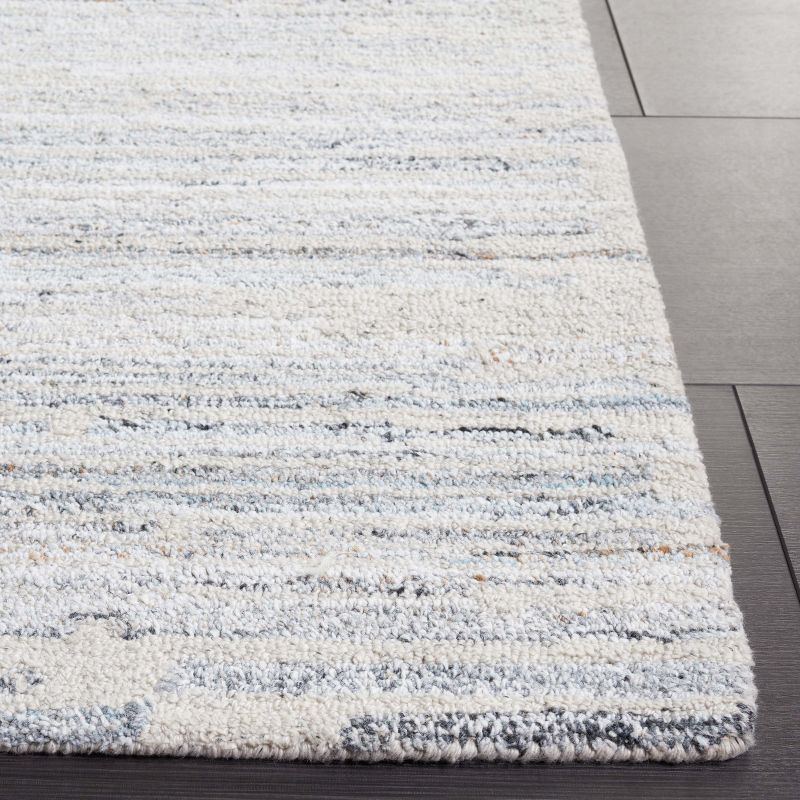 Abstract ABT877 Handmade Tufted Accent Rug - Beige/Blue - 3'-0" x 5'-0" - Safavieh