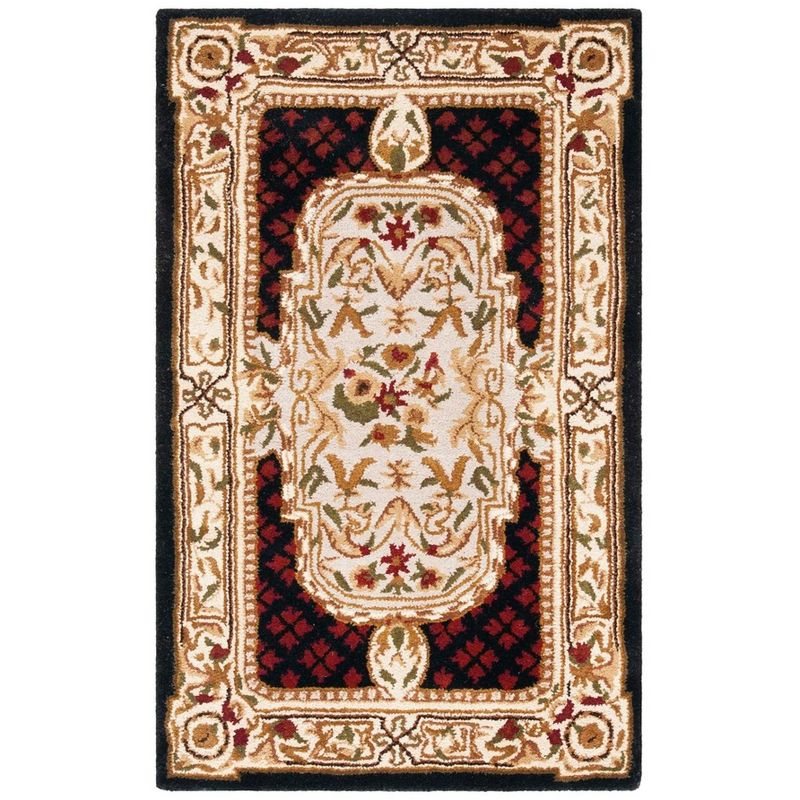 Classic CL755 Hand Tufted Accent Rug Black 3' X 5' - Safavieh.