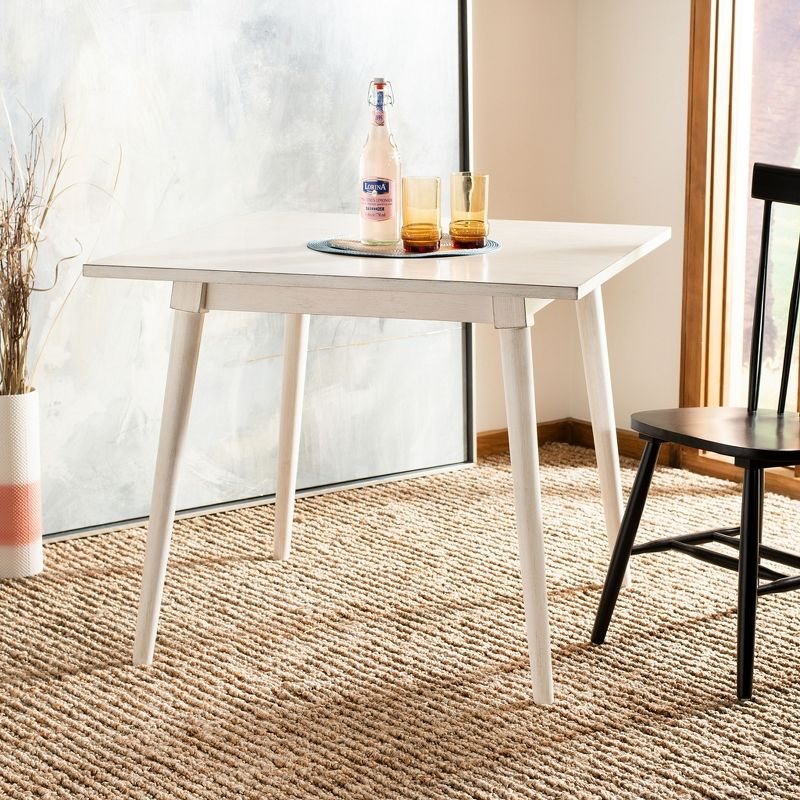 Simone Square Dining Table - DTB9200C - Antique White - Safavieh