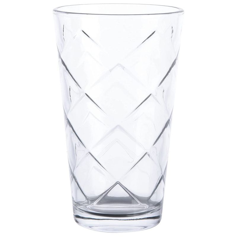 Gibson Home 16 Piece Lattice Glassware Drinkware Set