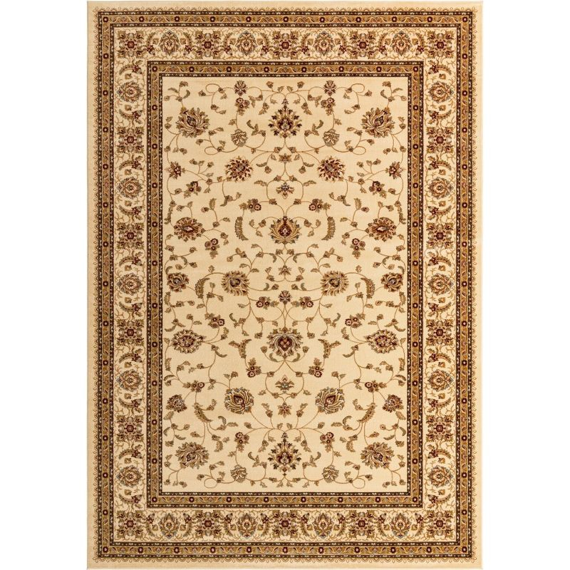 Unique Loom Voyage Collection Area Rug - St. Louis (10'  x 14' 1" Rectangle Cream/Brown)