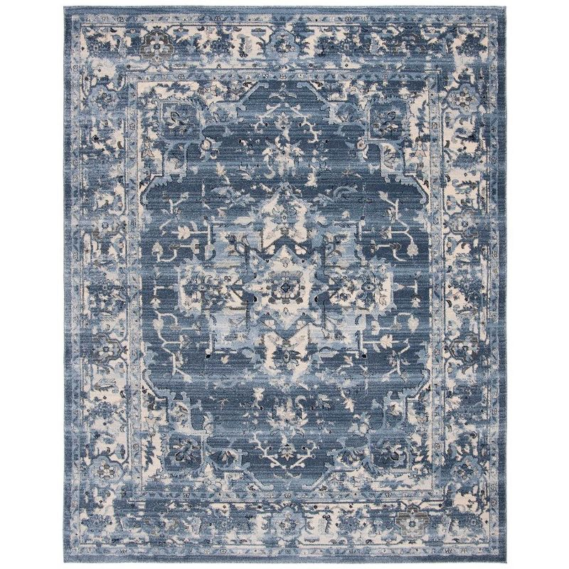 Charleston CHL411 Loomed Indoor Area Rug - Navy/Creme - 8'x10' - Safavieh