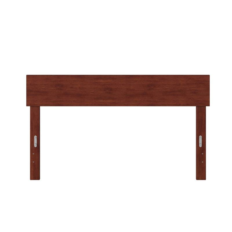 Full Boston Headboard Walnut - AFI: Satin Stained, Wood Frame Mounted, USB Charging Port, 32" Height