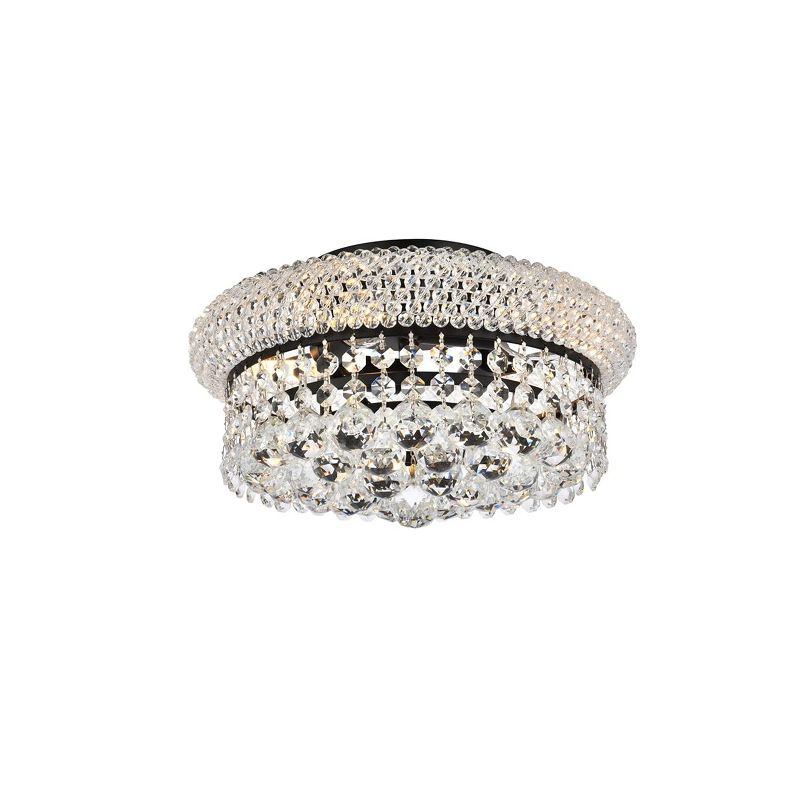 Elegant Lighting Primo 12 inch black flush mount