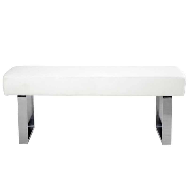 Amanda Faux Leather Bench - Armen Living