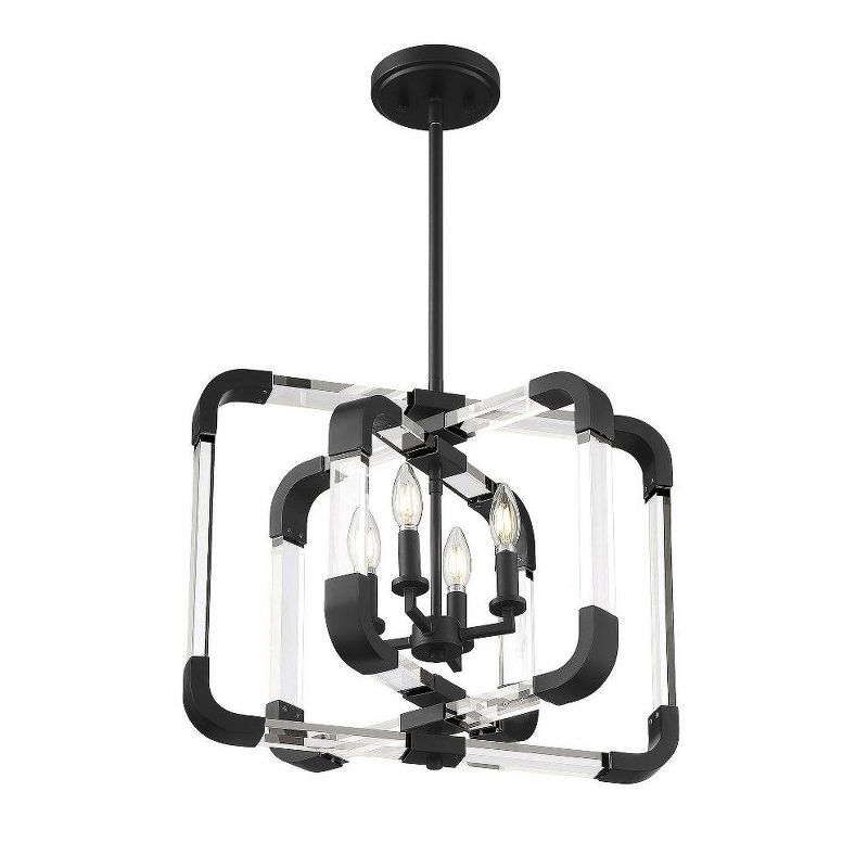 Savoy House Rotterdam 4 - Light Semi-Flush Mount in  Warm Brass