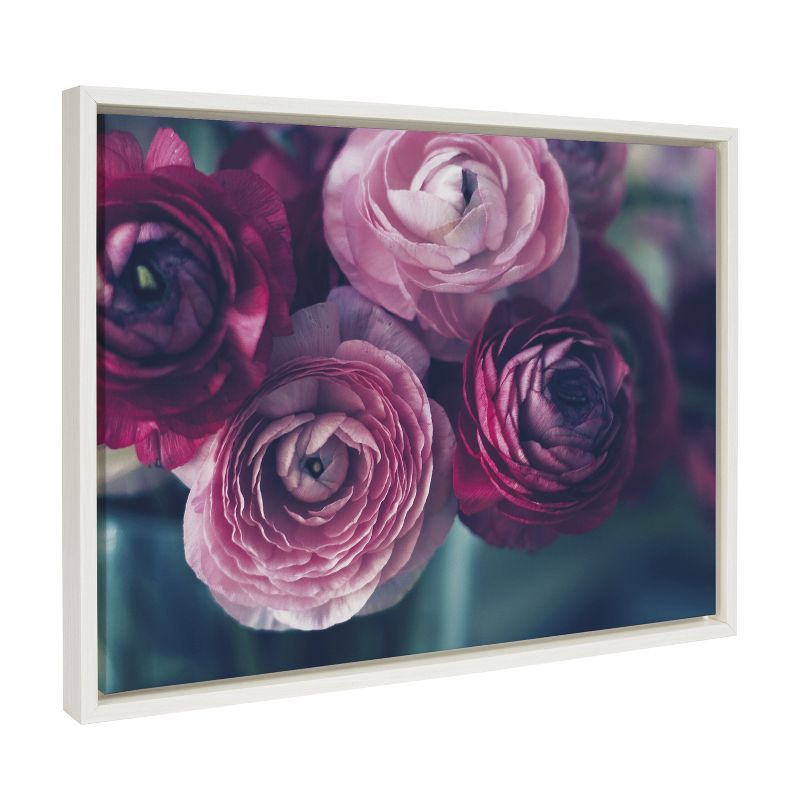 Kate and Laurel Sylvie Yours Truly Framed Canvas by Kristy Campbell, 18x24, White