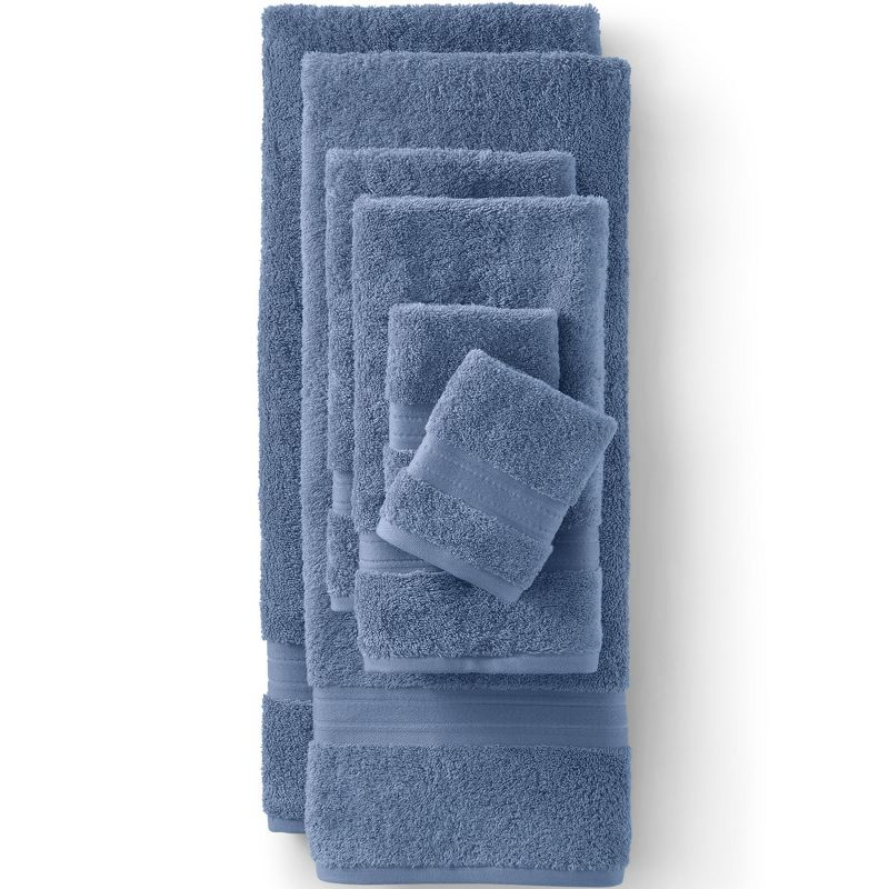 Lands' End Premium Supima Cotton Bath Towel - Bath Towel - Copenhagen Blue