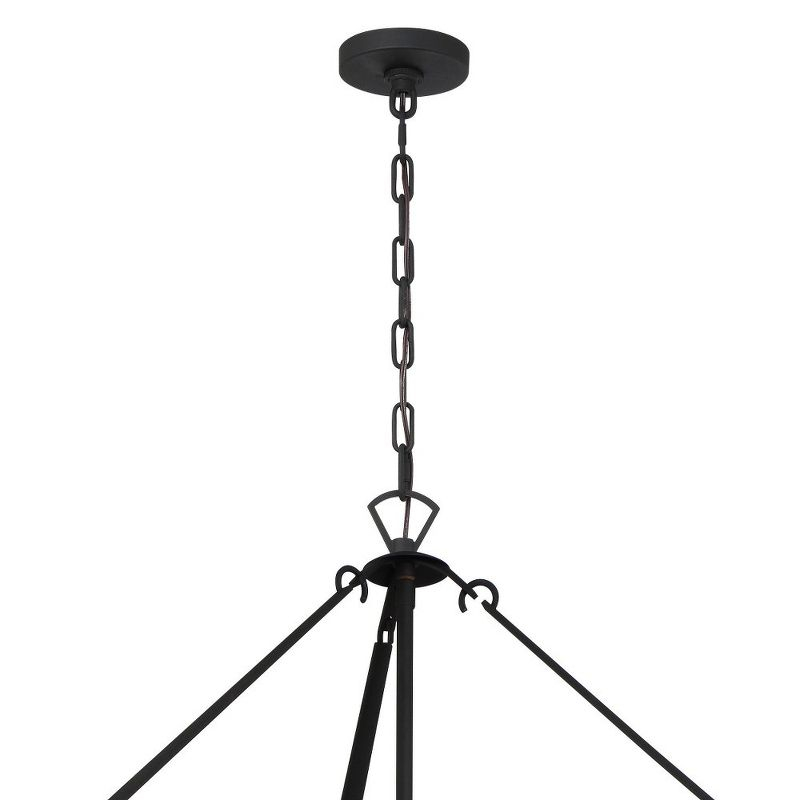 Crystorama Lighting Emory 22 - Light Chandelier in  Black Forged