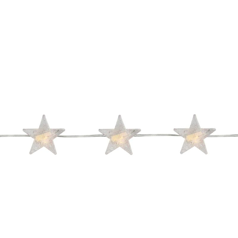 Northlight 20ct Star LED Micro Fairy Christmas Lights Warm White - 6' Copper Wire
