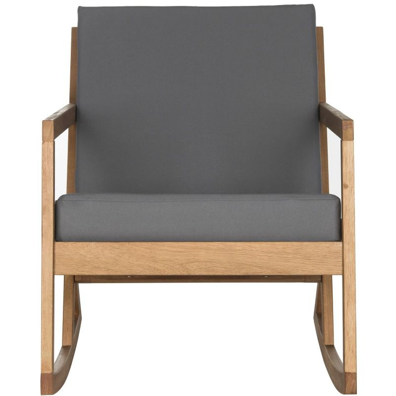 Vernon Rocking Chair Indoor/Outdoor - PAT7013 - Natural/Grey - Safavieh