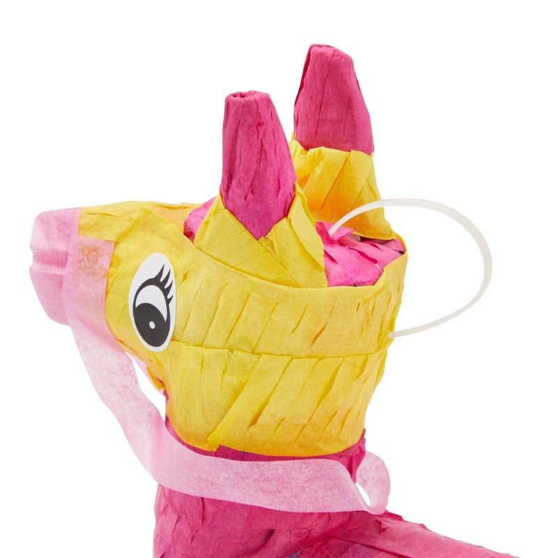 Juvale Mini Donkey Pinata - 3 Pack Small Mexican Pinatas for Cinco de Mayo, Mexican Fiestas, Birthday Parties (4 x 7.5 x 2 In)
