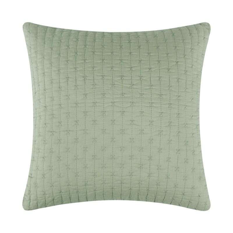 Cross Stitch Desert Sage Square Pillow 18x18 - Levtex Home