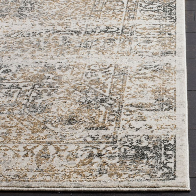 Princeton PRN711 Power Loomed Indoor Area Rug - 9'x12' - Silver/Anthracite - Safavieh