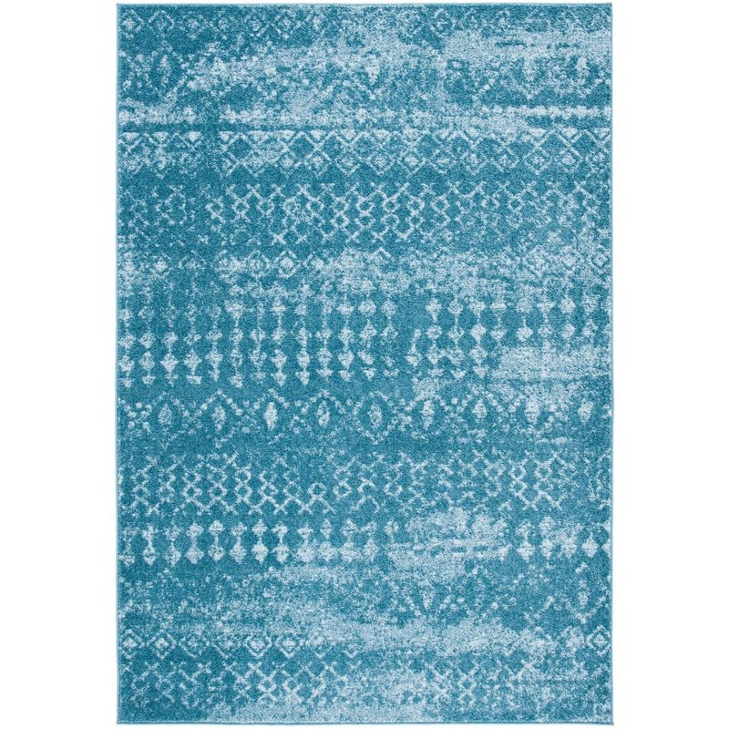Tulum TUL240 Power Loomed Indoor Area Rug - Turquoise/Blue - 5'3"x7'6" - Safavieh