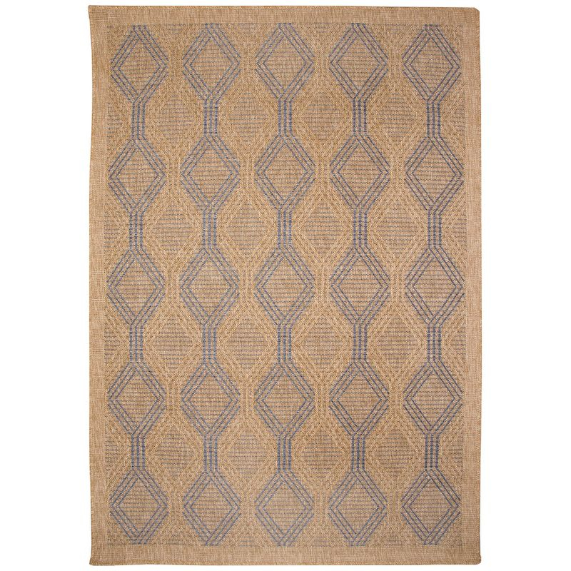 Liora Manne Sahara Links Indoor/Outdoor Rug Navy 6'6" x 9'4"