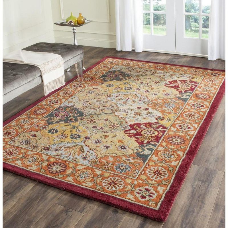 Heritage HG510 Hand Tufted Area Rug - Multi/Red - 6'x9' - Safavieh.
