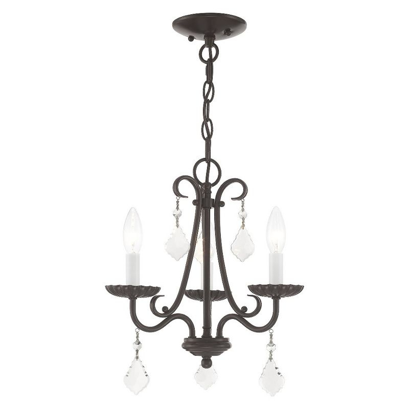 Livex Lighting Daphne 3 - Light Chandelier in  Polished Chrome