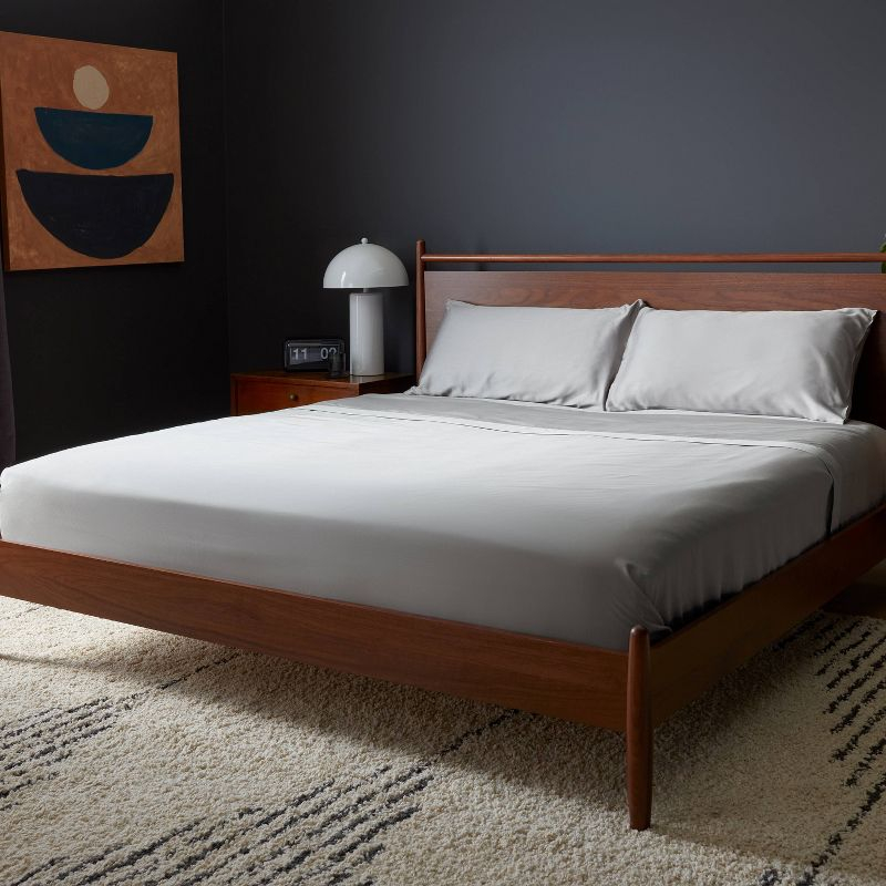 Tempur-Pedic Queen 400 Thread Count Cool Luxury Sheet Set Gray