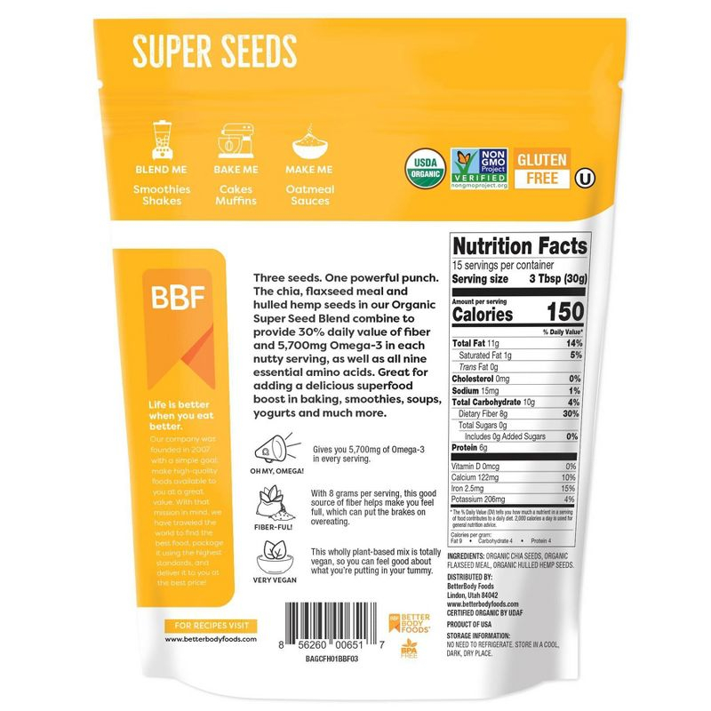 BetterBody Foods Super Seed Blend - 16oz