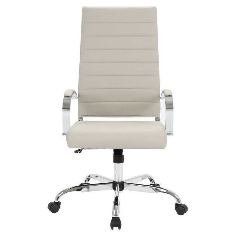 LeisureMod Benmar Modern High Back Leather Office Chair
