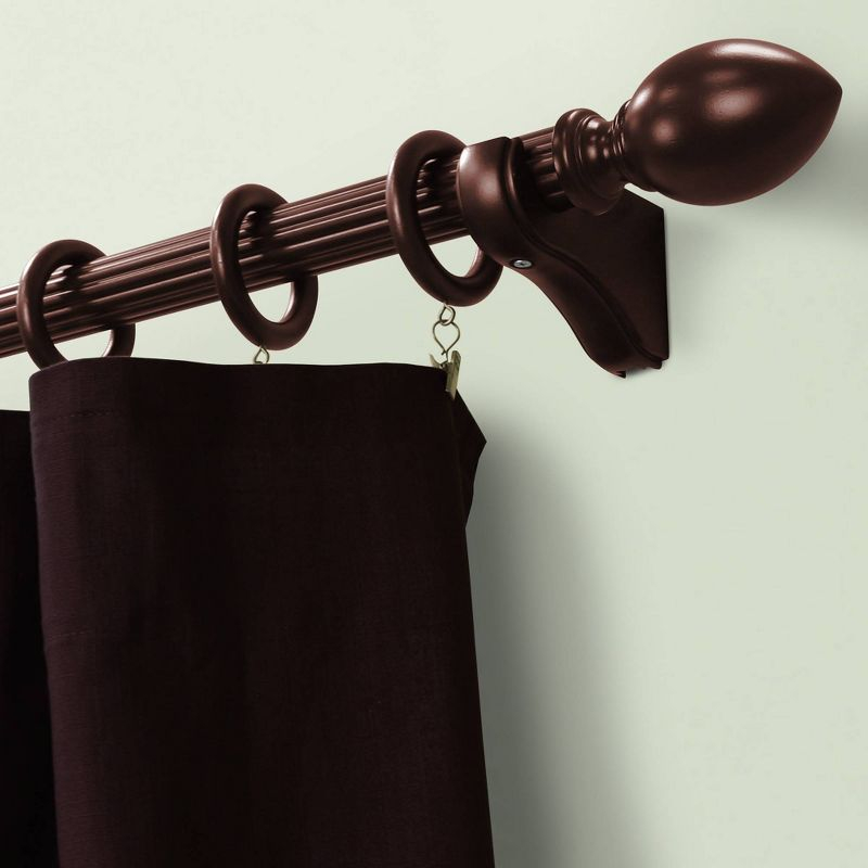 2PC 1-3/8"  Lumi Home Furnishings Mahogany