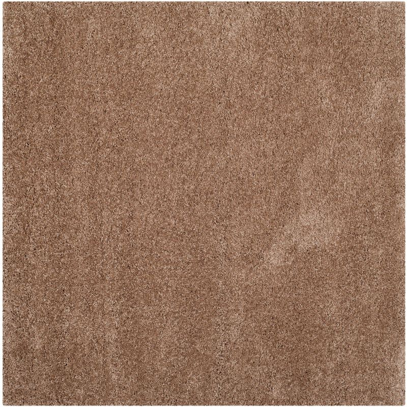 Milan Shag SG180 Power Loomed Indoor Accent Rug - Dark Beig - 3'x3' - Safavieh